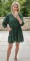 V by Very Tiered Green Animal Print Shirt/Dress